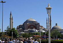 Die Hagia Sophia aus der Ferne 
