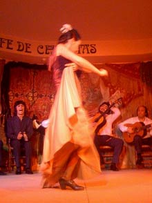 T&auml;nzerin in einer Flamenco-Bar