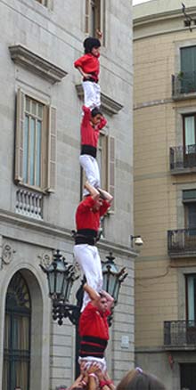 40. Geburtstag der Castellers de Barcelona 