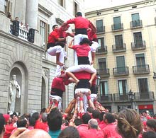 Aufbau eines Castells