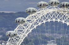 London Eye im Zoom