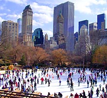 Auf Schlittschuhen im Central Park