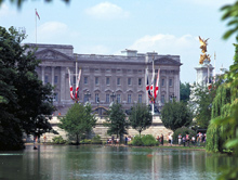 Blick auf den Buckingham Palace