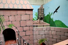 Verwinkelte Ritterburg in der Kids World