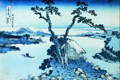 Der Suwa-See in der Provinz Shinano