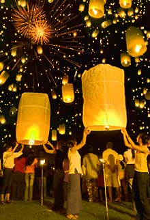 Der Himmel als riesiges Lichtermeer