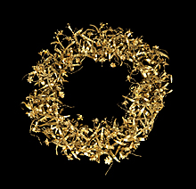 Goldblattkranz aus Myrthenzweigen, Italien 3. Jh. v. Chr.