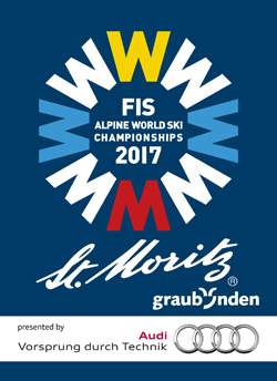 Plakat zur Ski WM in St. Moritz 2017 Plakat zur Ski WM in St. Moritz 2017