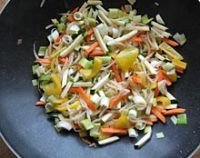Gem&uuml;se im WOK
