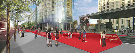 Entwurf des Boulevard der Stars in Berlin