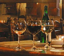 Der Hauswein rundet das Men&uuml; ab