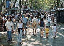 Unterwegs auf der Rambla