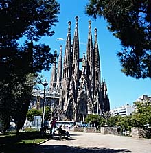 Au&szlig;enansicht Sagrada Fam&iacute;lia