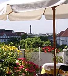 Auf der Dachterasse