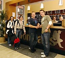 Rezeption des Wombat&lsquo;s City Hostel