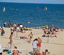 Badestrand bei der Vila Ol&iacute;mpica