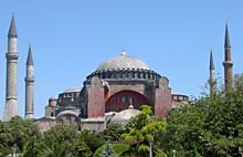 Die Hagia Sophia aus der Ferne