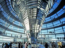 Im Inneren der Reichsragskuppel