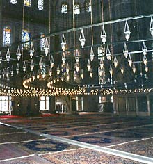 Innenraum der Blauen Moschee