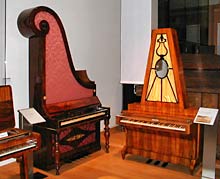 Klaviere im Technischen Museum