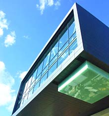 Detail des Bimhuis-Neubaus