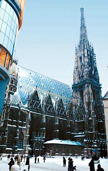 Der Stephansdom im Winter Der Stephansdom im Winter