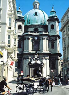 Peterskirche mit Fiaker