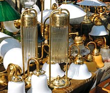 Jugendstillampen auf dem Flohmarkt