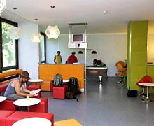 Aufenthaltsraum im Hostel H&uuml;tteldorf