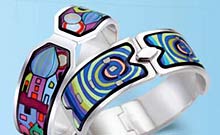 Armreif im Hundertwasser-Design