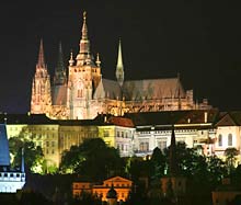 Der Hradschin bei Nacht