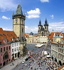 Blick auf den &auml;ltesten Prager Platz