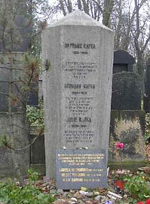 Franz Kafkas Grabstein