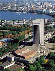 Alles in Reichweite: CCH, Planten un Blomen , Bahnhof und die Alster