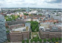 Stadtvietel Neustadt von oben