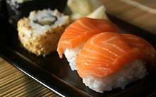 Bei Bok gibt es auch Sushi