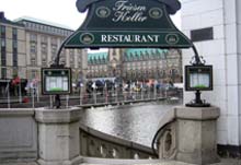 Eingang vom Friesenkeller an der Alster