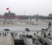 Blick &uuml;ber den Tiananmen-Platz