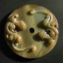 Jade-Schmuckst&uuml;ck mit Drachen