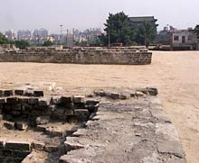 Reste der Stadtmauer in Peking