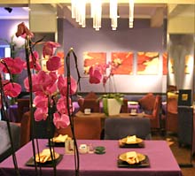 Der Speiseraum des Thai-Restaurants