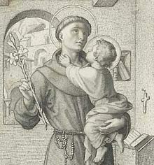 Der heilige Antonius von Padua