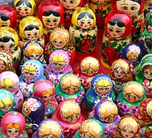 Puppen in der Puppe: Matrjoschkas