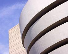 Fassadendetail des Guggenheim Museums