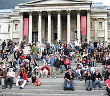 Treppe vor der National Gallery