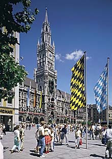 Marienplatz und Neues Rathaus