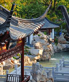 Blick in den chinesischen Garten
