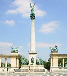 Die S&auml;ule auf dem Heldenplatz