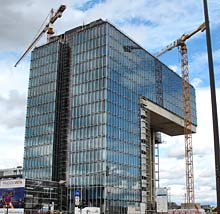 Modernes Bauprojekt im Rheinauhafen