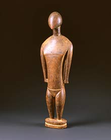 Anthropomorphe Figur von Nukuoro, Karolinen, 19. Jahrhundert 